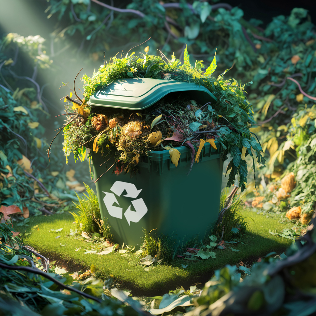 Green waste bin. Waste management, rubbish removal & waste clearance, Bristol - Affordable Waste Solutions Ltd